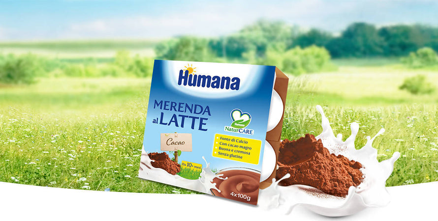 HUMANA Merenda al Latte VARI GUSTI 4 Vasetti da 100gr. Cad. Merenda al Latte Sanitaria Gioia del Bimbo - Villa San Giovanni, Commerciovirtuoso.it