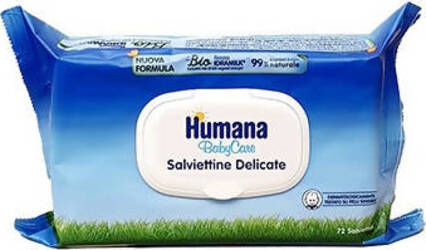 HUMANA Salviettine 72 pezzi Salviettine Bio Delicate Babycare Humana Salviettine Sanitaria Gioia del Bimbo - Villa San Giovanni, Commerciovirtuoso.it