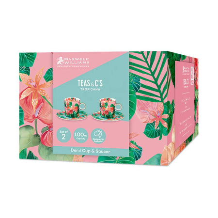 Set 2 Tazzine Rosa Tropicana Maxwell & Williams