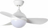 HVAR S Ventilatore da soffitto bianco Fai da te/Prodotti per la costruzione/Riscaldamento e raffreddamento/Sistemi mobili di climatizzazione/Ventilatori/Ventilatori da soffitto Led Mall Home - Napoli, Commerciovirtuoso.it