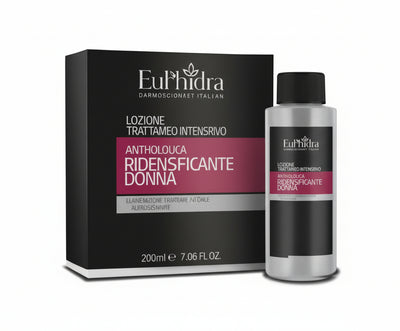 Euphidra - Lozione trattamento urto anticaduta ridensificante donna per assottigliamento e perdita temporanea dei capelli - 200ml