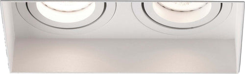 HYDE SQ 2L Lampada incasso bianca quadrata regolabile senza struttura Illuminazione/Illuminazione per interni/Luci da incasso/Portafaretti da incasso Led Mall Home - Napoli, Commerciovirtuoso.it