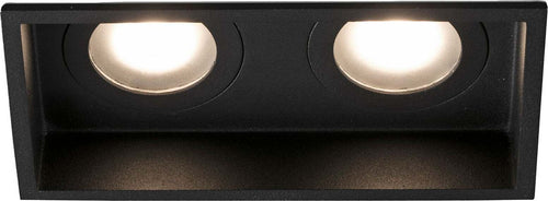 HYDE SQ 2L Lampada incasso nero quadrata Illuminazione/Illuminazione per interni/Luci da incasso/Portafaretti da incasso Led Mall Home - Napoli, Commerciovirtuoso.it