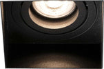 HYDE SQ Lampada incasso nero quadrata regolabile senza struttura Illuminazione/Illuminazione per interni/Luci da incasso/Portafaretti da incasso Led Mall Home - Napoli, Commerciovirtuoso.it
