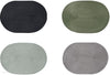 Tappeto ovale da interno in polipropilene intrecciato 44 x 29 cm