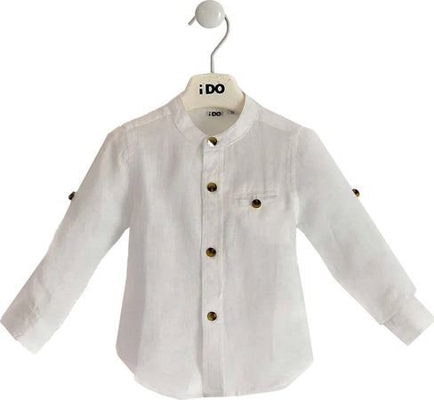 I Do Completo Bambino Camicia Bianca In Lino A Bottoni E Pantaloncino Corto Beige Bermuda Con Cordino 6-24 Mesi Moda/Bambini e ragazzi/Abbigliamento/Completi e coordinati/Completi due pezzi con pantalone Mondo Bimbo - Bagnara Calabra, Commerciovirtuoso.it