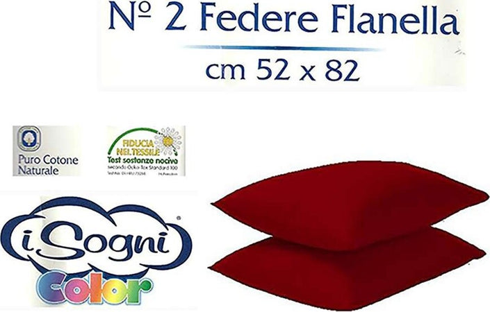 I Sogni Coppia Federe In Flanella Di Puro Cotone 52x82 Casa e cucina/Tessili per la casa/Biancheria da letto/Lenzuola e federe/Federe La Bottega del Risparmio - Bari, Commerciovirtuoso.it