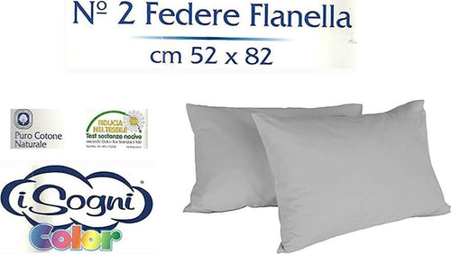 I Sogni Coppia Federe In Flanella Di Puro Cotone 52x82 Casa e cucina/Tessili per la casa/Biancheria da letto/Lenzuola e federe/Federe La Bottega del Risparmio - Bari, Commerciovirtuoso.it