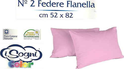 I Sogni Coppia Federe In Flanella Di Puro Cotone 52x82 Casa e cucina/Tessili per la casa/Biancheria da letto/Lenzuola e federe/Federe La Bottega del Risparmio - Bari, Commerciovirtuoso.it