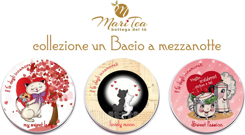 I Tè degli Innamorati - Un Bacio a Mezzanotte Scatola Regalo Alimentari e cura della casa/Caffè tè e bevande/Tè e tisane/Tè in confezione regalo MariTea bottega del Tè - Lodi, Commerciovirtuoso.it