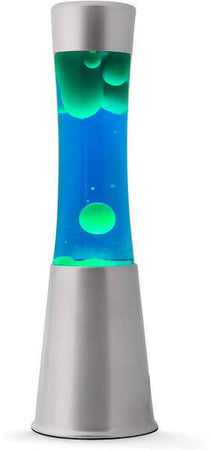 I-Total Lampada Lava Liquido Blu Cera Verde Lampada per Illuminazione D'atmosfera Lava Lamp Vetro Design Moderno