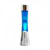 I-total Lava Lampada 40 Cm 25w In Vetro E Alluminio Argento E Blu Lampada Lava Per Illuminazione D'atmosfera