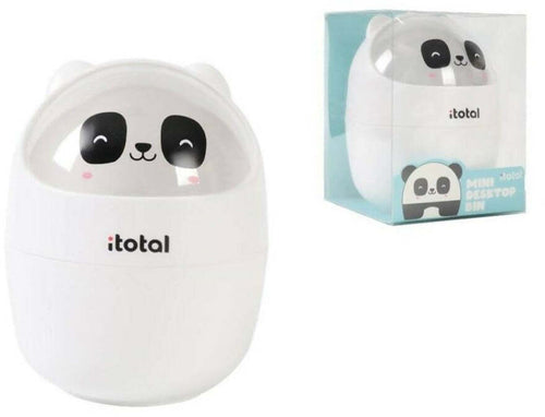 I-total Mini Cestino Da Scrivania Mini Pattumiera Da Tavolo Con Coperchio Basculante