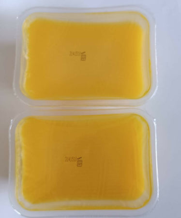 PARAFFINA fragranza CAROTA 2 VASCHETTE DA 500 GR CADAUNA BASSOFONDENTE MANI PIEDI PER SCALDAPARAFFINA ITALIANA