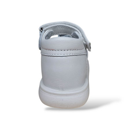 Sandalo Primi Passi Balducci Cita Pelle Bianco Cerimonia Made in Italy Bambino