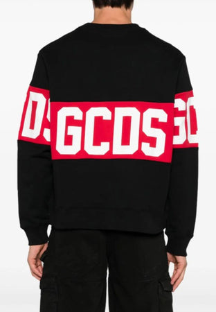GCDS FELPA BAND LOGO CREWNECK da uomo