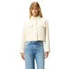 Pinko piumini donna pinko - gelato giubbino tweed - bianco da donna