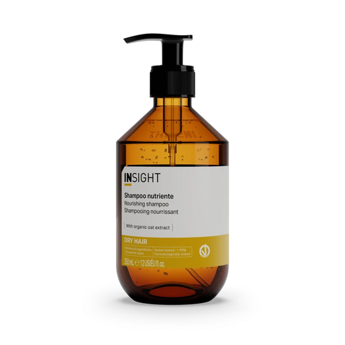 Shampoo Nutriente Professionale Insight – Shampoo Idratante Capelli Secchi e Aridi, con Avena Bio, Cocco e Burro di Illipé, Rinvigorente e Illuminante