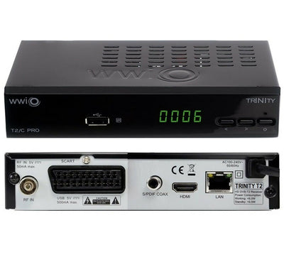 Decoder Digitale Terrestre WWIO TRINITY T2 PRO DVB-T2 Hevc 10 bit PVR