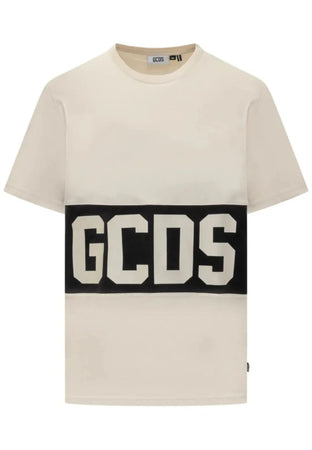 GCDS T-SHIRT BAND LOGO REGULAR T-SHIRT da uomo