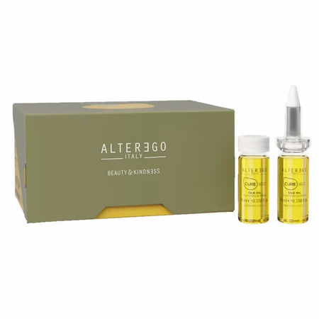 Alter Ego Silk Oil Illuminating Treatment Trattamento Nutriente Illuminante Capelli Secchi e Crespi Anti Crespo 12x10ml