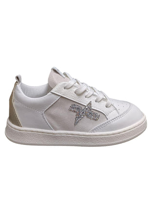 Scarpe sneakers Bambine e ragazze TWELVE RAPTOR  bianco-argento-platino laccio