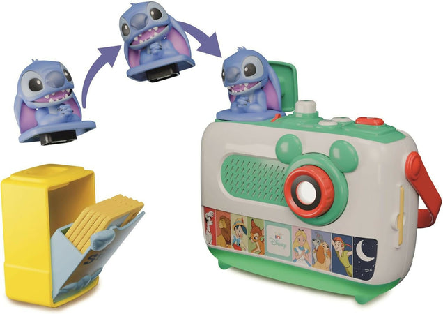 CLEMENTONI Disney Proiettore Raccontastorie Plus + Cartuccia Proiettore Stitch - Storyteller Disney, Proiettore Storie Bambini Italiano, Cantastorie Con Proiezione, Educativo Elettronico Parlante, con estensione per storie di Stitch, 17507 + 17584