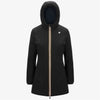 K-WAY Denise Capospalla donna Giacca Calda Reversibile Donna Nera Blu con Imbottitura Sintetica .K6128UW