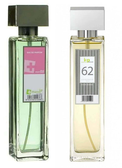 Iap Pharma Profumo Donna N.11 Fresco Floreale 150 Ml + Iap Pharma Profumo Uomo N.62 Fresco Legnoso 150ml