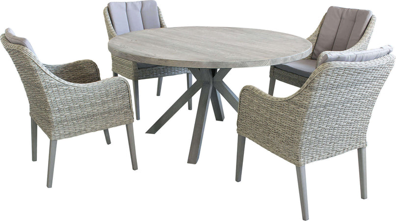 IBEX---set-tavolo-rotondo-in-cementite-e-alluminio-140x75-h-con-4-sedute-Cemento-Milani-Home