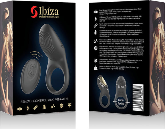 Ibiza Anello Fallico In Silicone Nero Con Telecomando Wireless Ricaricabile Usb Salute e cura della persona/Erotismo e contraccezione/Sex toys/Vibratori/Vibratori classici Kondorama - Martinsicuro, Commerciovirtuoso.it