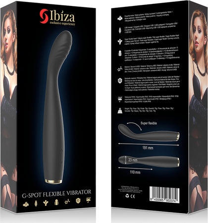 Ibiza G-spot Vibratore In Silicone Nero Ricaricabile Usb Salute e cura della persona/Erotismo e contraccezione/Sex toys/Vibratori/Vibratori G-Spot Kondorama - Martinsicuro, Commerciovirtuoso.it
