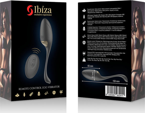 Ibiza Ovulo In Silicone Nero Con Telecomando Wireless Ricaricabile Usb Salute e cura della persona/Erotismo e contraccezione/Sex toys/Vibratori/Vibratori G-Spot Kondorama - Martinsicuro, Commerciovirtuoso.it
