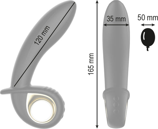 Ibiza Vibratore Gonfiabile In Silicone Nero Con Telecomando Wireless Salute e cura della persona/Erotismo e contraccezione/Sex toys/Vibratori/Vibratori classici Kondorama - Martinsicuro, Commerciovirtuoso.it