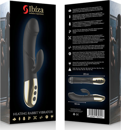 Ibiza Vibratore in Silicone Nero Con Stimolatore Clitoride Rabbit Vibratore Classico Salute e cura della persona/Erotismo e contraccezione/Sex toys/Vibratori/Vibratori classici Kondorama - Martinsicuro, Commerciovirtuoso.it