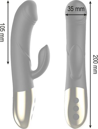 Ibiza Vibratore in Silicone Nero Con Stimolatore Clitoride Rabbit Vibratore Classico Salute e cura della persona/Erotismo e contraccezione/Sex toys/Vibratori/Vibratori classici Kondorama - Martinsicuro, Commerciovirtuoso.it