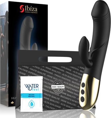 Ibiza Vibratore in Silicone Nero Con Stimolatore Clitoride Rabbit Vibratore Classico Salute e cura della persona/Erotismo e contraccezione/Sex toys/Vibratori/Vibratori classici Kondorama - Martinsicuro, Commerciovirtuoso.it