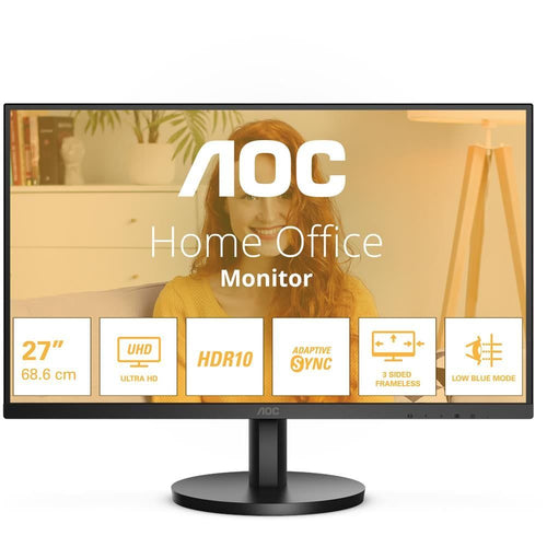 Aoc b3 u27b3m monitor pc 68,6 cm (27\) 3840 x 2160 pixel 4k ultra hd lcd nero