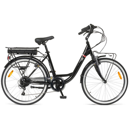 I-bike bici elettrica city easy flow litio \" 26\" 78 ah 45 km 36 v 4 h 280 wh colore nera
