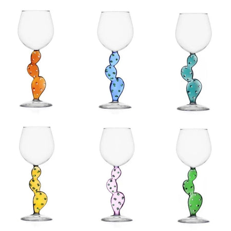 Ichendorf Desert Plants set 6 Calici da vino Cactus mix 2412S140