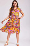 ICONIQUE-Abbigliamento-|-Abito-chemisier-midi-floreale