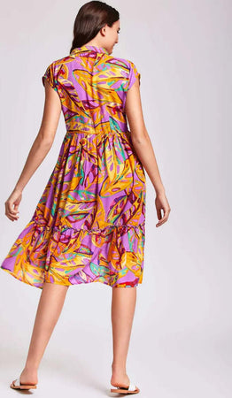 ICONIQUE-Abbigliamento-|-Abito-chemisier-midi-floreale