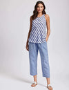 ICONIQUE-Abbigliamento-|-Top-smanicato-in-lino-Clara