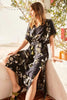 Iconique Abito Lungo Donna A Fiori Nero Con Maniche Larghe Vestito Fresco Estivo A Fiori Moda/Donna/Abbigliamento/Vestiti/Casual You Store - Messina, Commerciovirtuoso.it