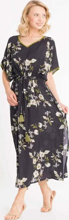 Iconique Abito Lungo Donna A Fiori Nero Con Maniche Larghe Vestito Fresco Estivo A Fiori Moda/Donna/Abbigliamento/Vestiti/Casual You Store - Messina, Commerciovirtuoso.it
