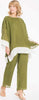 Iconique Pantaloni Donna 100% Lino Verdi Modello Dritto E Ampio Pantalone a Vita Media Comodi E Freschi Moda/Donna/Abbigliamento/Pantaloni You Store - Messina, Commerciovirtuoso.it