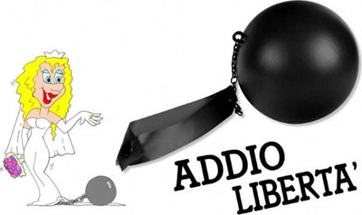Idea regalo divertente Addio al Celibato e Nuvilato Palla Al Piede da carcerato Sposi Addio Libertà Colore Nero Salute e cura della persona/Erotismo e contraccezione/Sex toys/Gadget per addio al nubilato e al celibato Kondorama - Martinsicuro, Commerciovirtuoso.it
