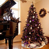 Palline in vetro per albero di natale malva scuro decorazione natalizia