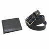 IDK994 Set uomo cintura e portafoglio Armata di Mare Nero 0000000226 - UNICA / Nero - Set uomo cintura e portafoglio