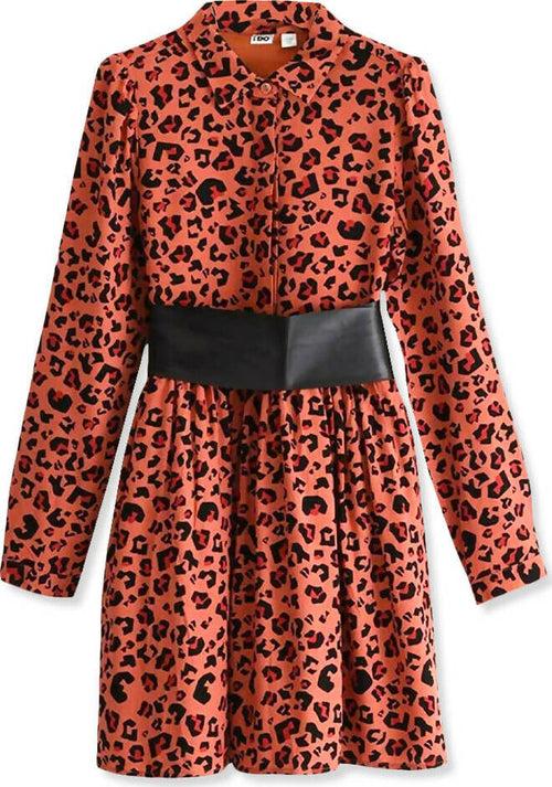 Ido Vestito Corto Bambina In Viscosa Con Stampa Animalier Rosso Maniche Lunge Abitoo Bimba Colletto Classico E Chiusura Con Bottoni Moda/Bambine e ragazze/Abbigliamento/Abbigliamento sportivo/Abiti Mondo Bimbo - Bagnara Calabra, Commerciovirtuoso.it